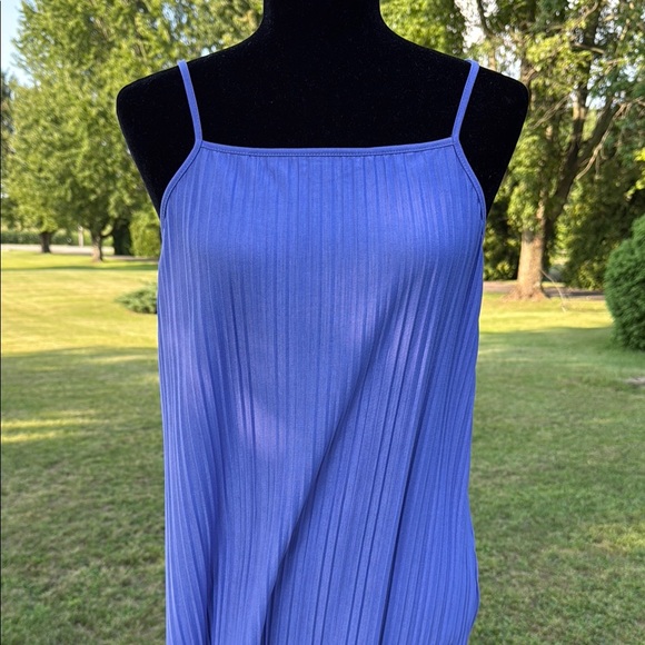 a new day Dresses & Skirts - A New Day Purple Pleated Spaghetti Strap Sleeveless Maxi Dress Women’s Large